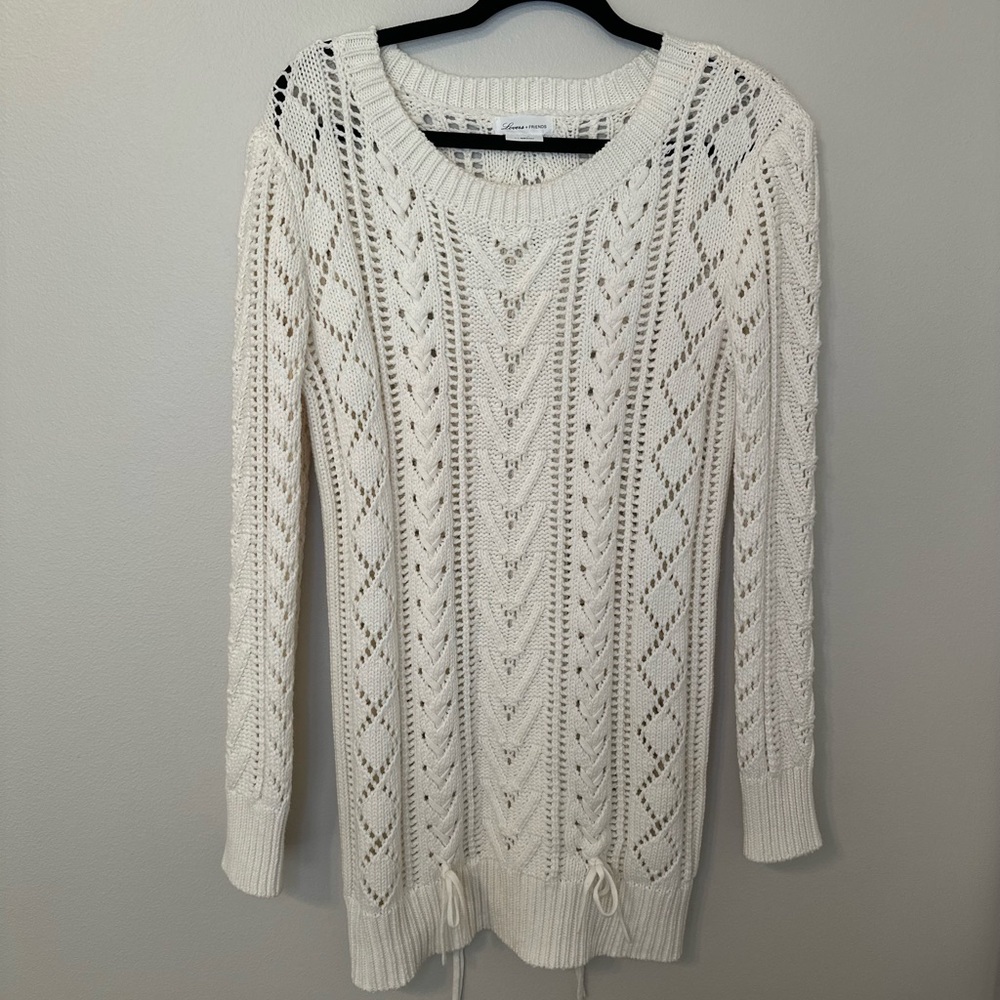 Lovers + Friends Cream Knit Sweater